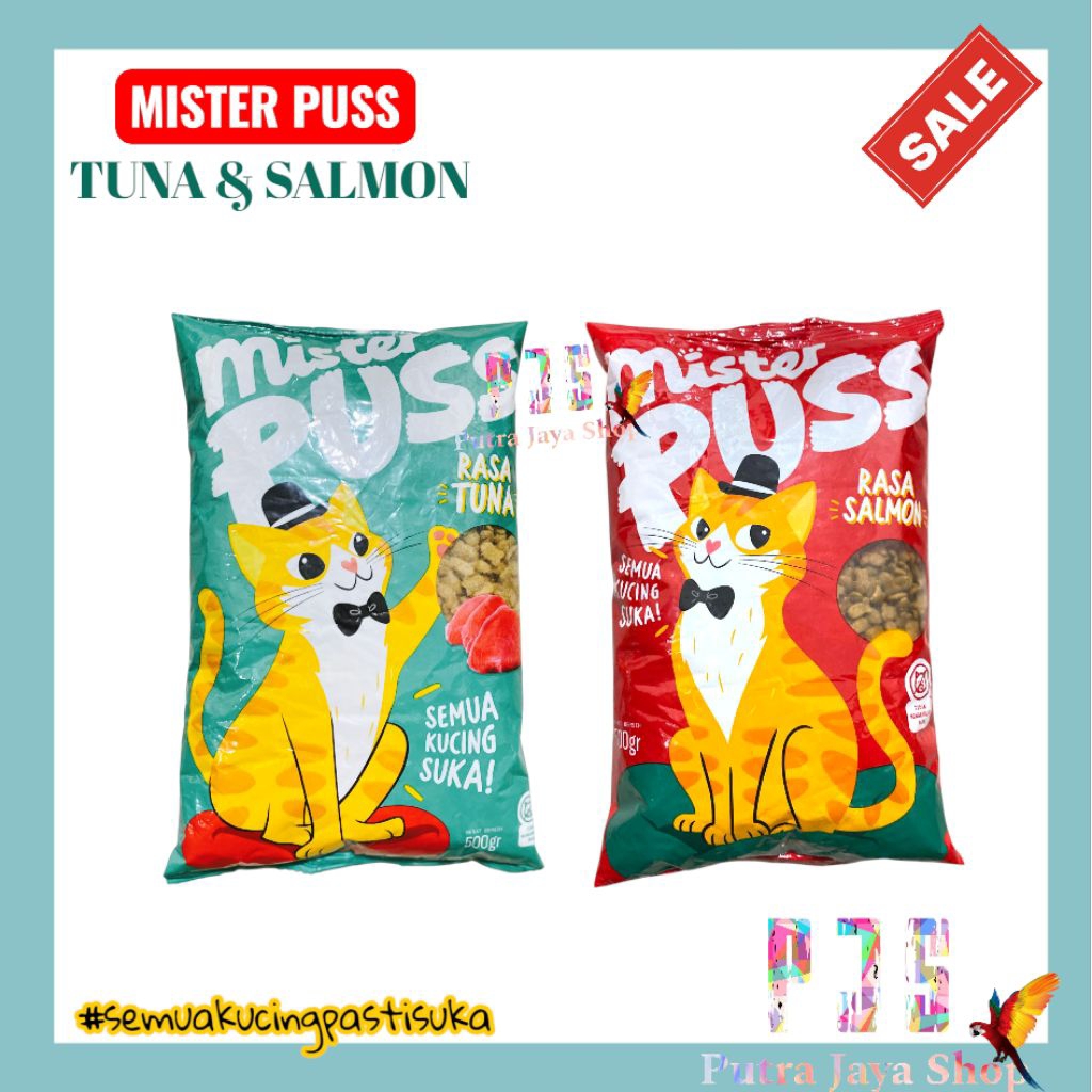 MISTER PUSS 500GR MAKANAN KUCING MISTER PUSH MAKANAN KUCING TERMURAH BERKUALITAS MAKANAN KUCING MURA