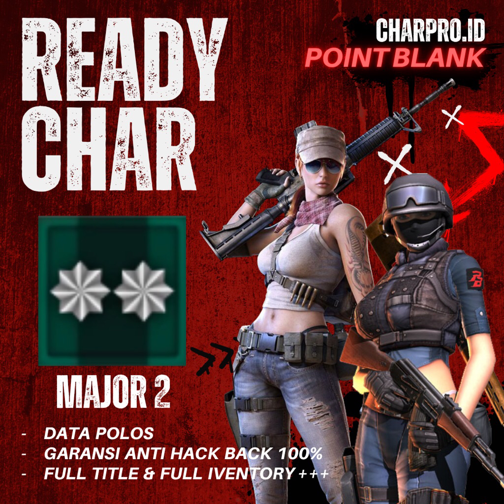 TERMURAH CHAR POINTBLANK / CHAR PB - MAJOR 2 FULL TITLE & IVENTORY++ | GAME PC | AMAN & BERGARANSI 1
