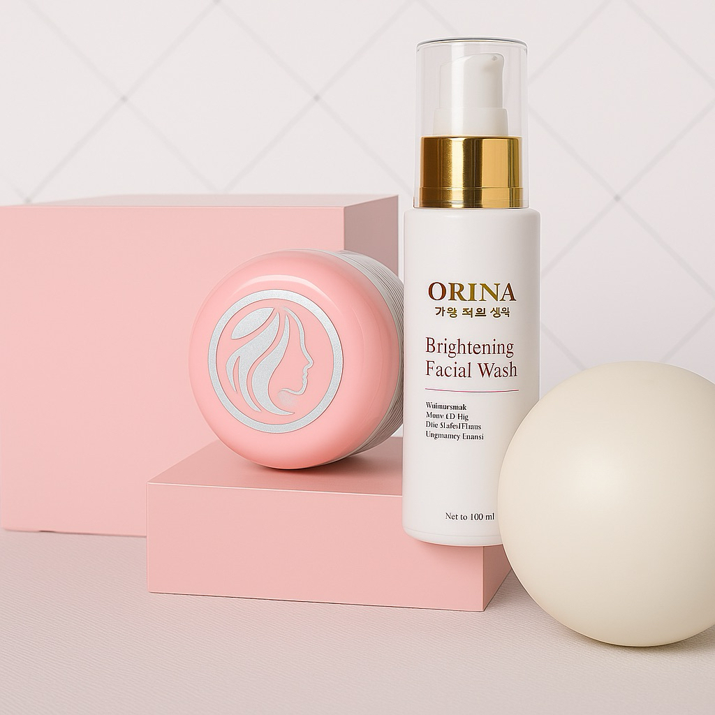 WSC - Bundling Paket Wsc Cream 2in1 & Orina Facial Wash - Memutihkan Wajah