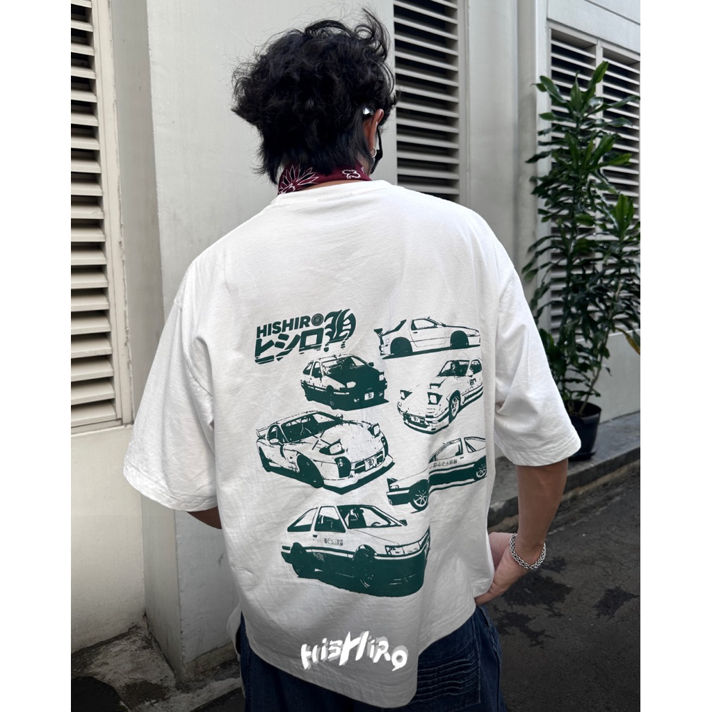 Hishiro Kaos Boxy Anime Initial D | Graphic Tee | Anime