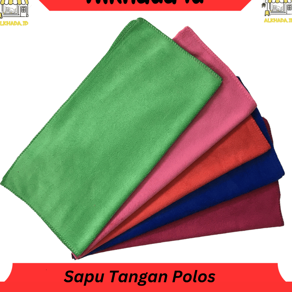 Bundle isi 6 Pcs Sapu Tangan Handuk Polos New Owner | Handuk Kecil Menyerap Keringat Lusinan
