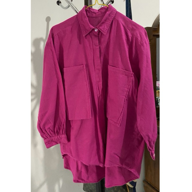 PL Tunic Blouse Kemeja Oversize Atasan Wanita #blouse #kemejaoversize #tunic