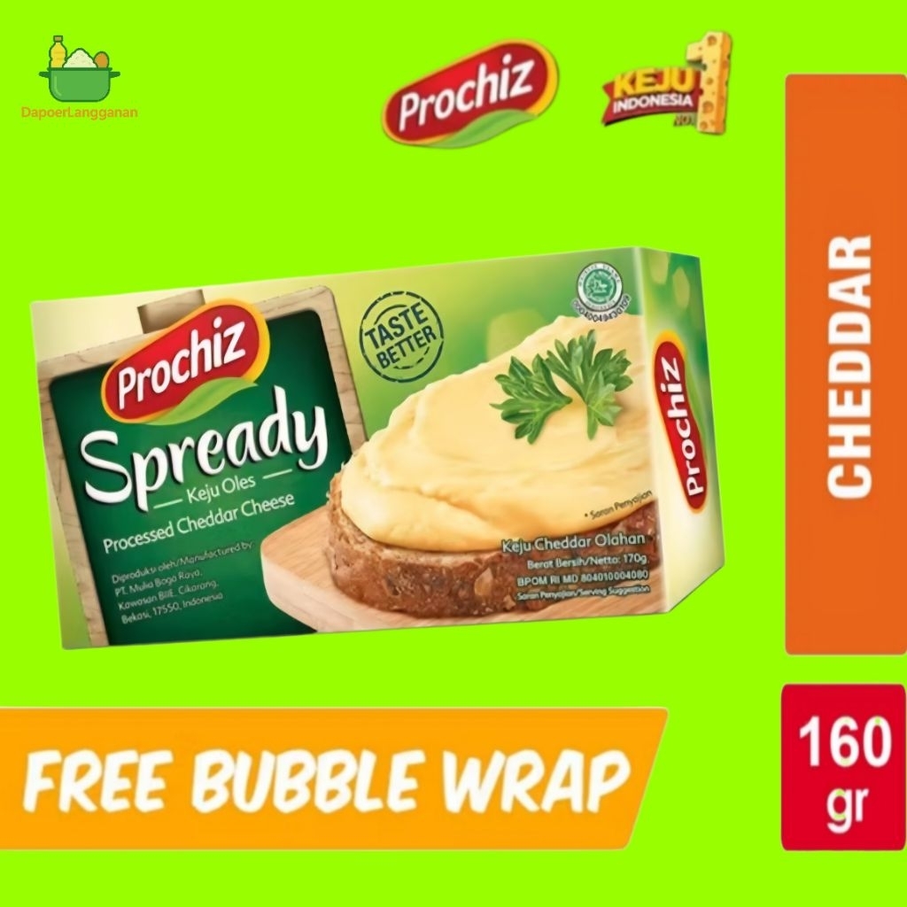 

Prochiz Spready Keju Cheddar Oles 160gr