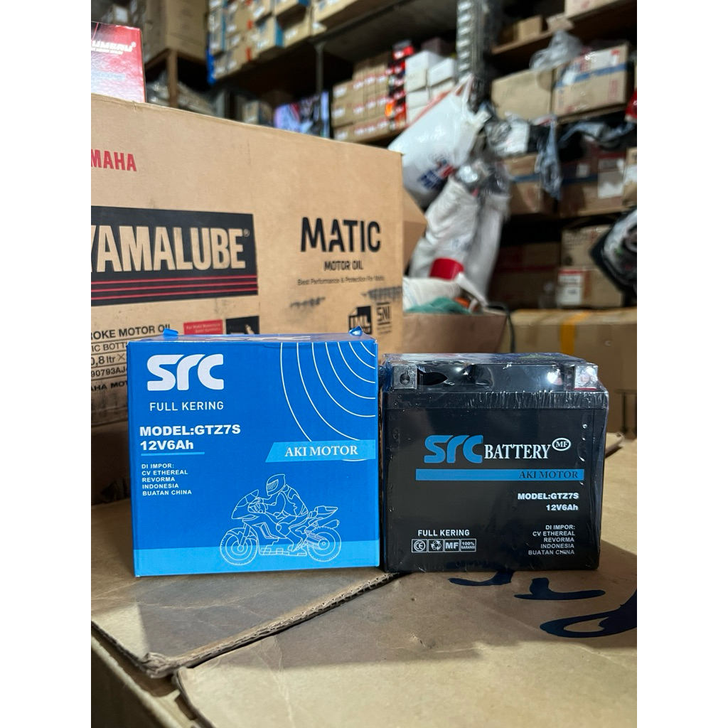 AKI KERING / BATTERY / ACCU / BATERAI MOTOR SRC GTZ-7S 12V 6AH
