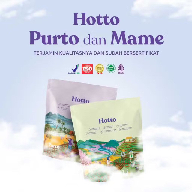 

HOTTO PURTO 1 Pouch 16 SACHET - 100%Original Hotto Mame - Superfood Multigrain Purple Potato Oat