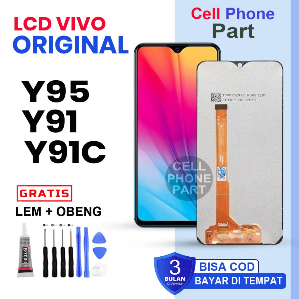 LCD VIVO Y91 / Y91C / Y93 / Y95 / Y1S FULLSET TOUCHSCREEN ORIGINAL