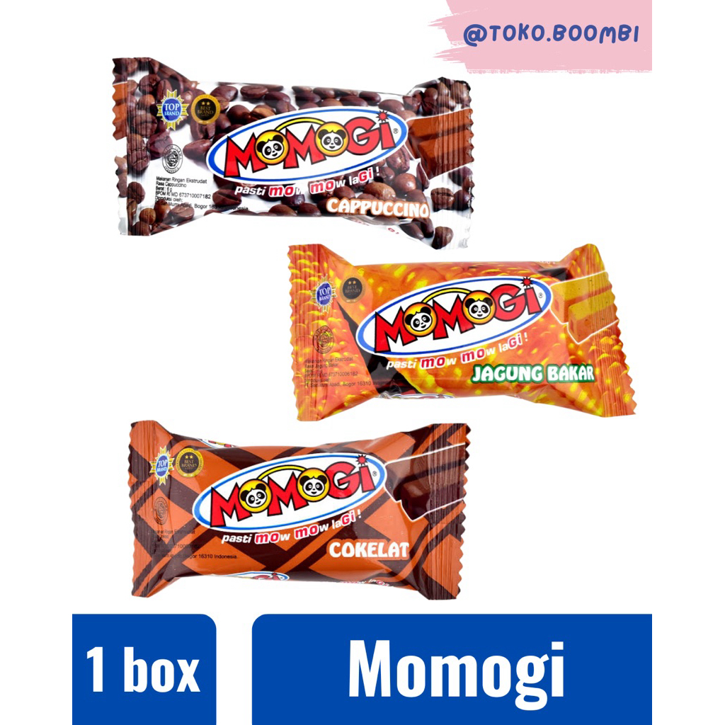 

MOMOGI - | 1 Box isi 20pcs | Jagung Bakar | Cokelat | Cappucino |