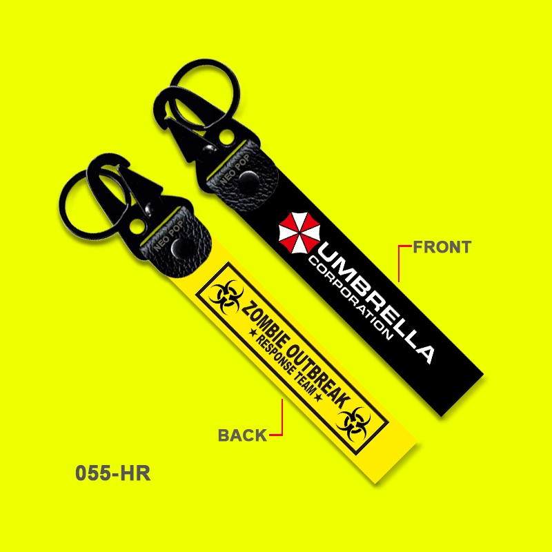 GANTUNGAN KUNCI PREMIUM LOGO UMBRELLA CORPORATION KEY CHAIN TAG STRAP HOLDER SEPEDA MOTOR MOBIL REMO