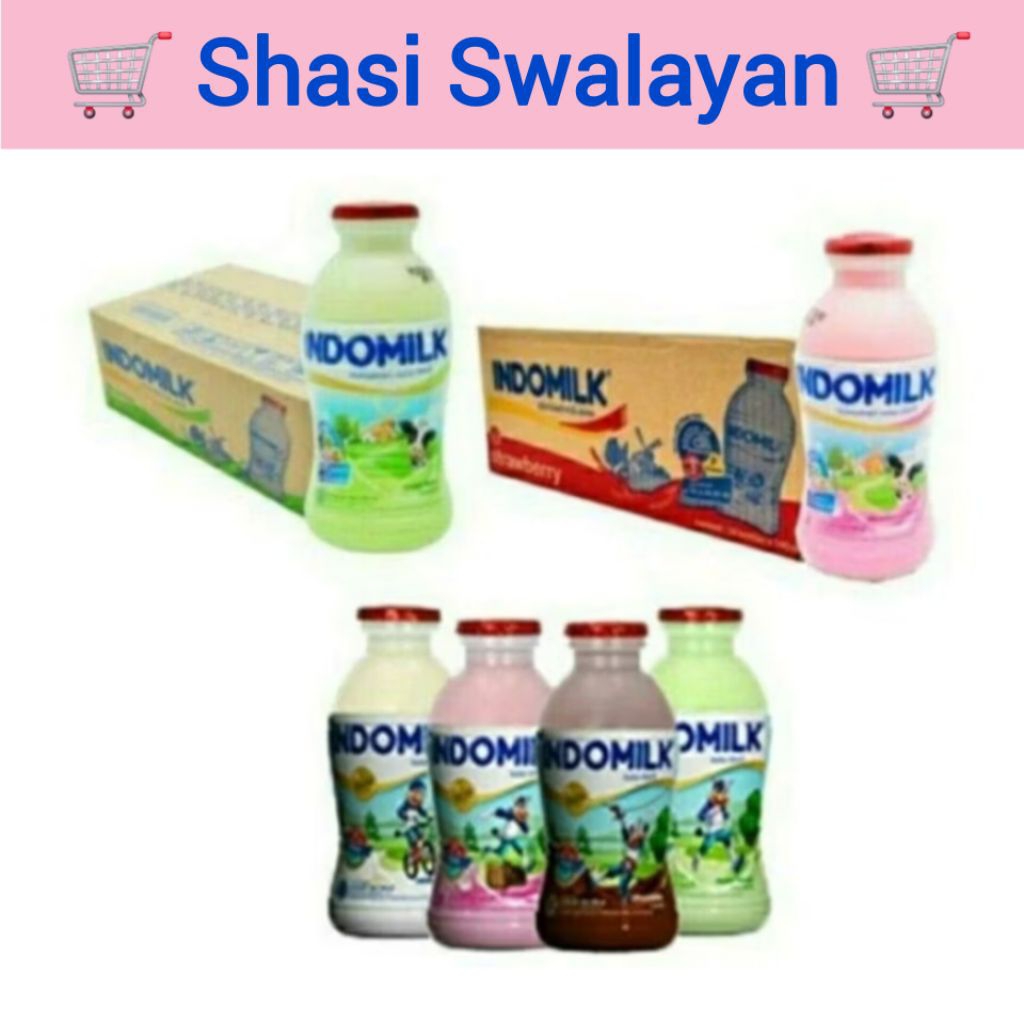

1 Dus 24 Pcs 190 Ml Karton - INDOMILK SUSU UHT BOTOL