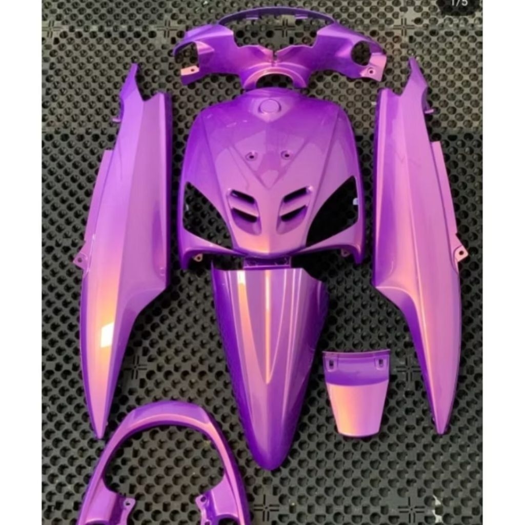 Cover full body yamaha mio sporty/fullset body halus mio sporty ungu lembayung gold