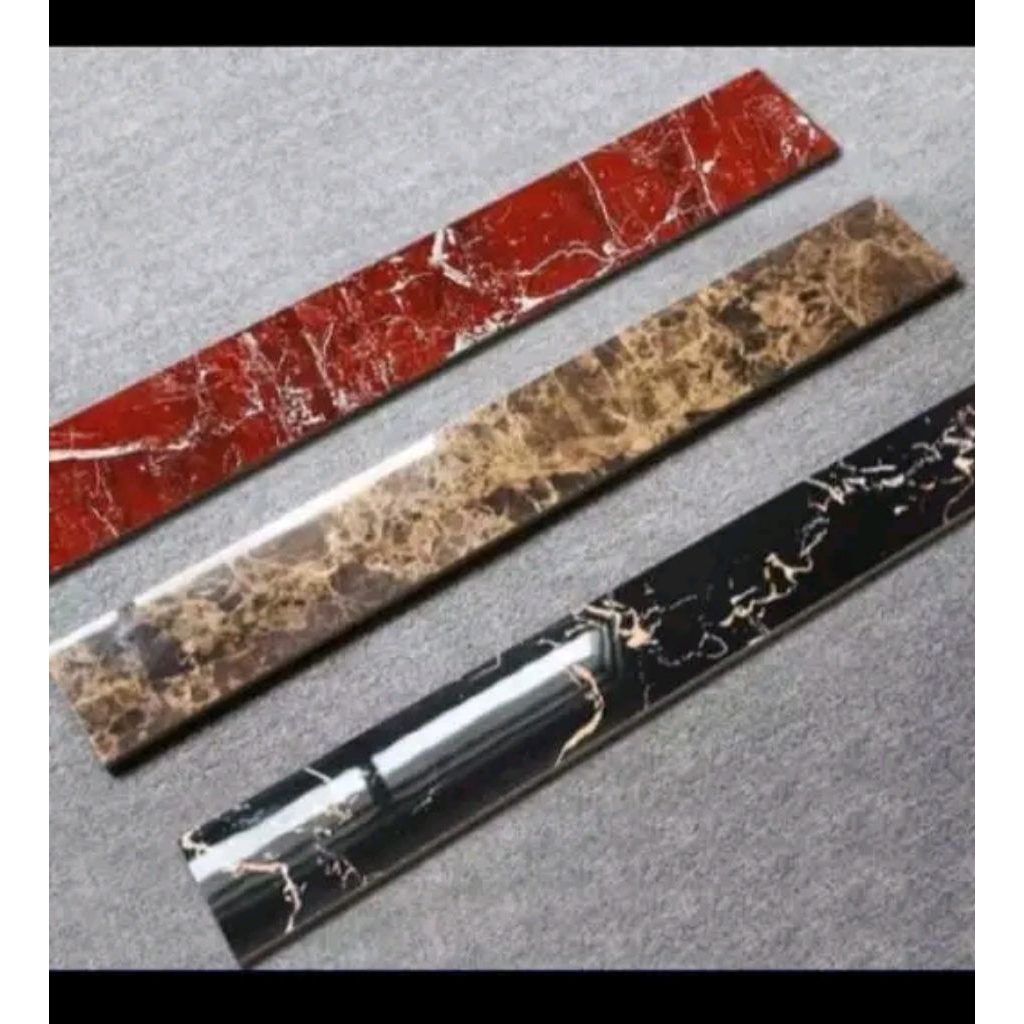 granit list plint/ list  tembok  motif kayu 10x60 custom ukuran