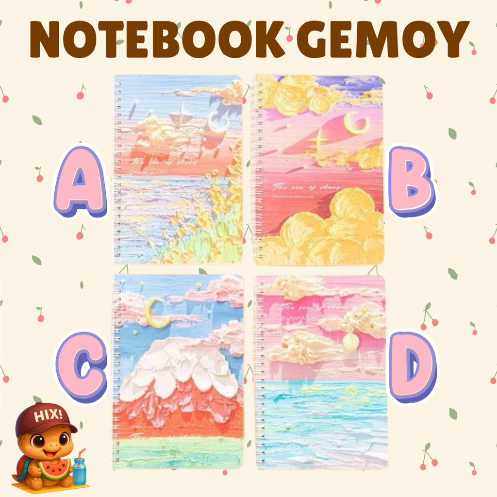 

Notebook Gemoy Spiral Karakter Lucu – Buku Catatan Aesthetic Anak & Remaja