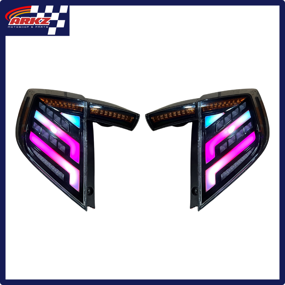 TERBARU Stoplamp Custom Civic Turbo Hatchback Full RGB Running Matrix Paddlepop Aplikasi Mika Bening