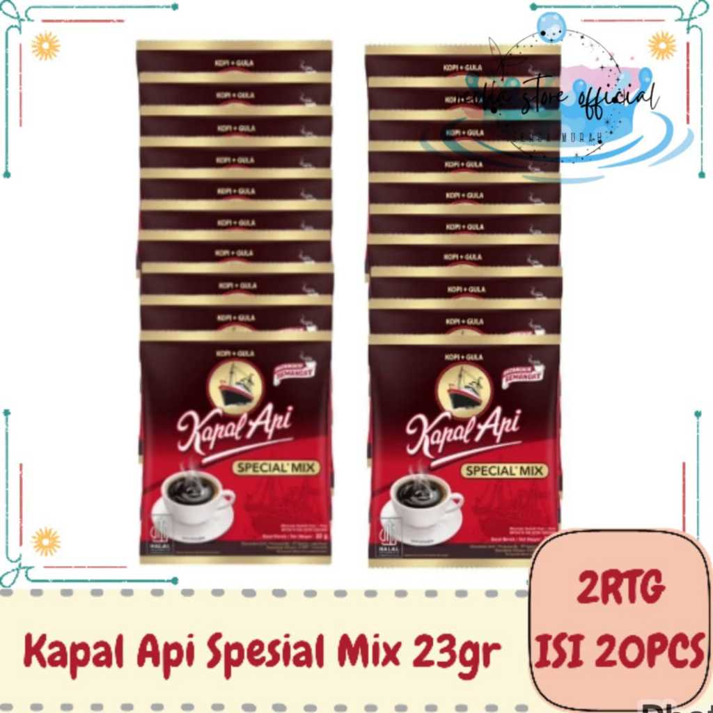 

Kopi Kapal Api Special Mix 23gr 2Renceng Isi 20pcs
