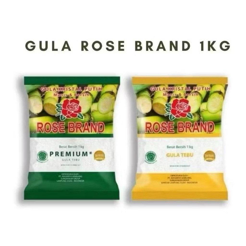 

Gula Rose Brand - Gula Pasir Kristal Kemasan 1Kg