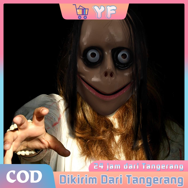 Topeng Hantu / Masker Seram / Bahan Karet / Horror Mask / Untuk Halloween