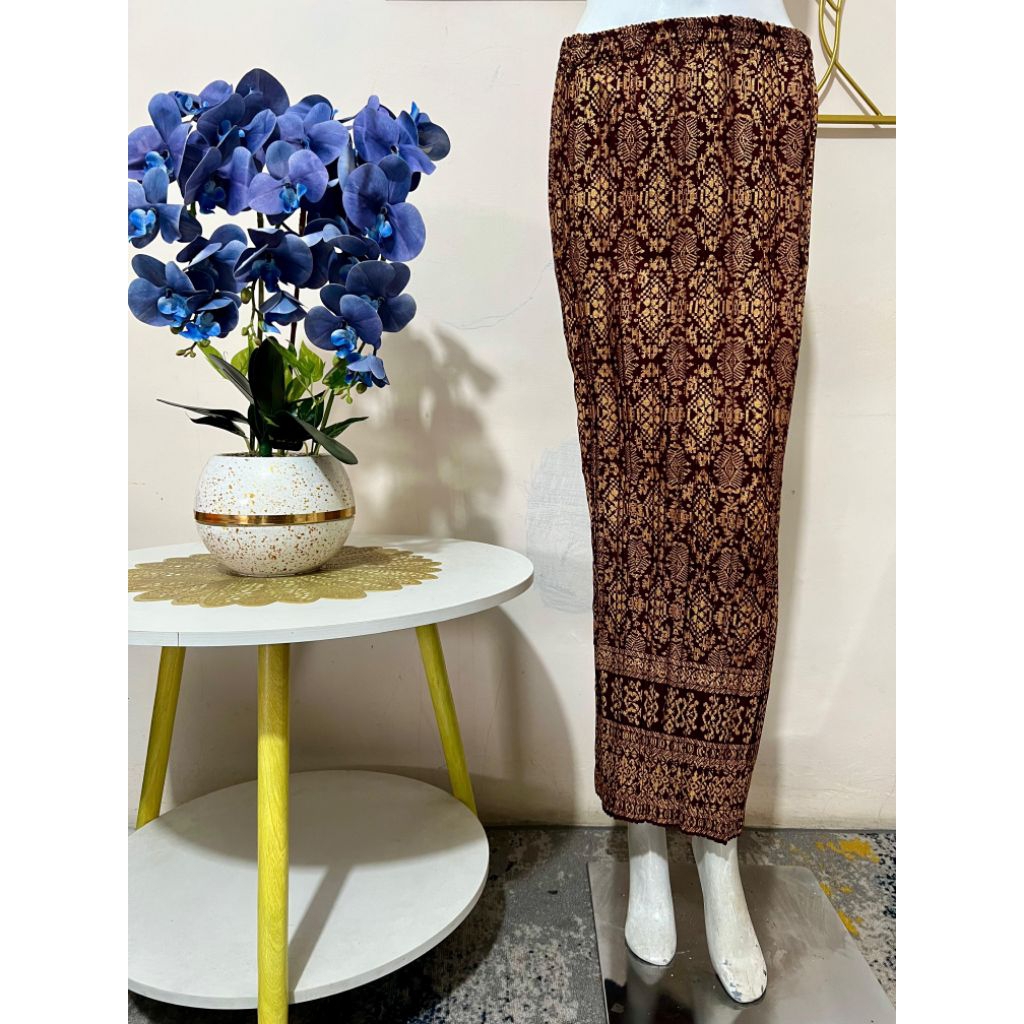 ROK PLISKET/ROK PLISKET BATIK/ROK BATIK/ ROK MOTIF SONGKET/ROK SERAGAM PESTA
