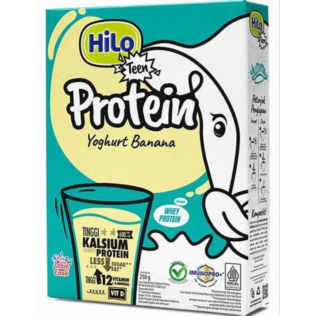 

Hilo Teen Yogurt Banana 250g Dus/Box 1dus isi 12pcs