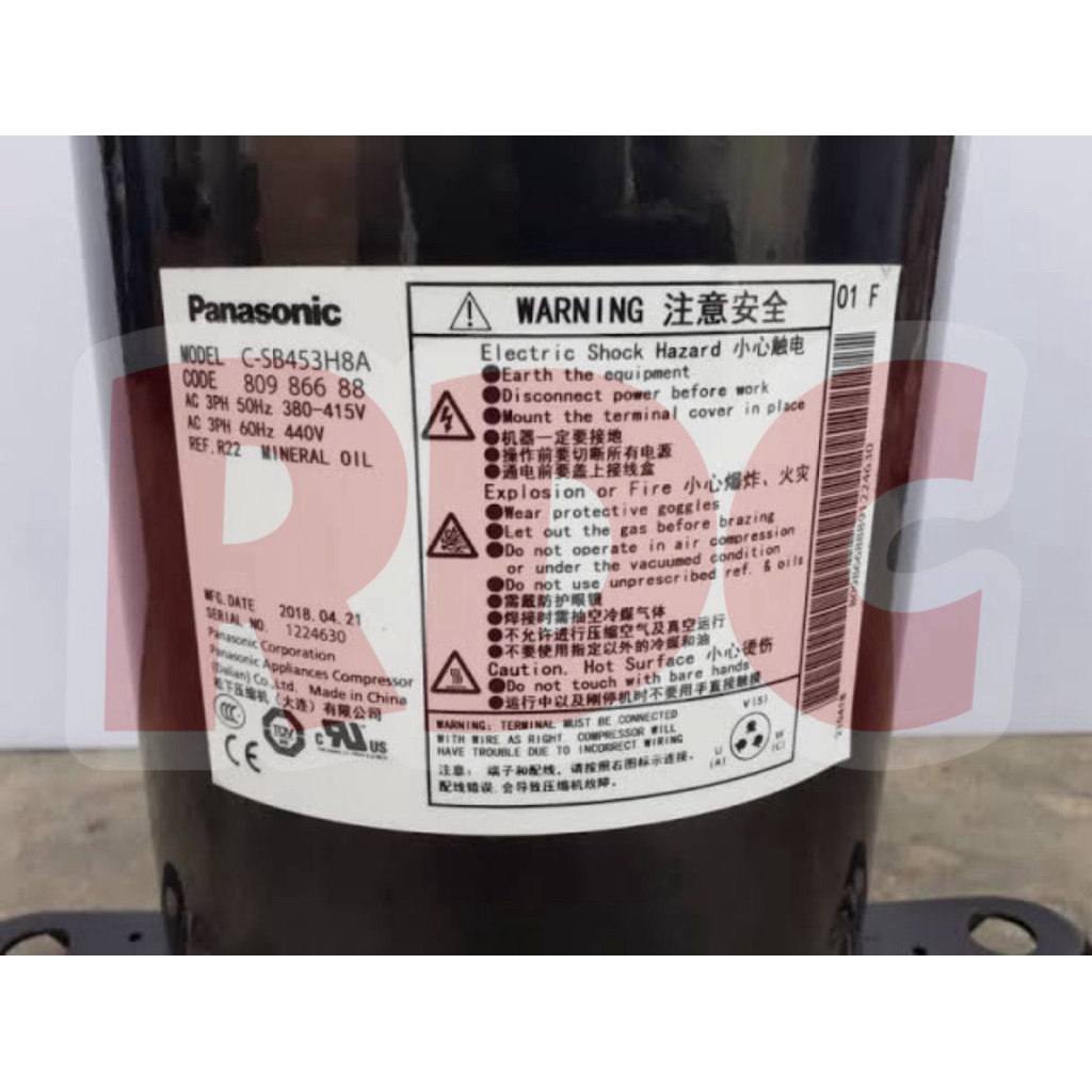 KOMPRESOR AC PANASONIC C-SB453H8A | KOMPRESOR AC PANASONIC 6PK R22