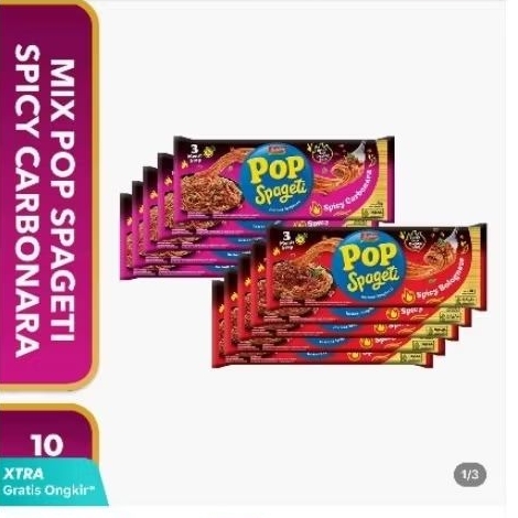 

(10 pcs) Pop Spageti Spicy carbonara dan Bolognese
