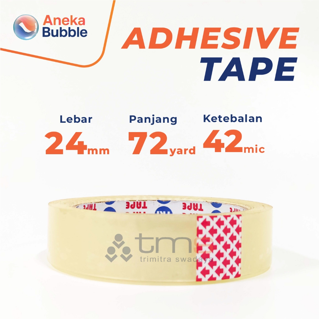 

Isolasi - Solatip - Tri Tape 24mm x 72y x 42mic