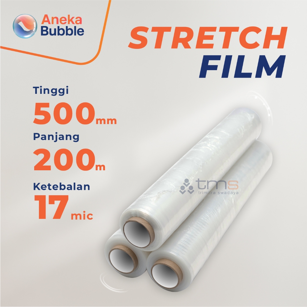 

Plastik Wrapping - Stretch Film - 50cm x 200m - ECER 1 Roll