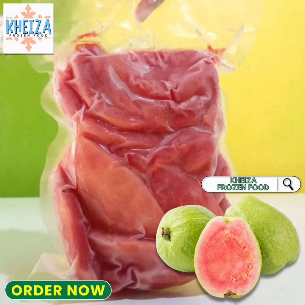 

Buah Beku - Buah JAMBU BIJI Kupas Frozen 500g untuk JUS Smoothies - Kheiza Frozen