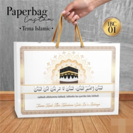 

TAS HAMPERS LEBARAN - PAPER BAG CUSTOM HARI RAYA FREE DESIGN BAHAN BRIEF CARD (IBC)