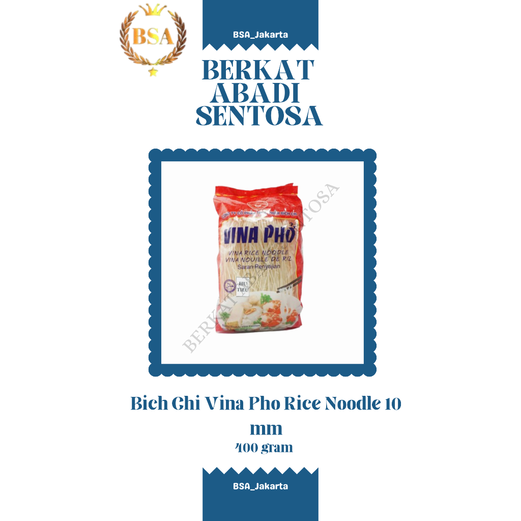 

Bich Chi Vina Pho Rice Noodle 10 mm (400 gr)