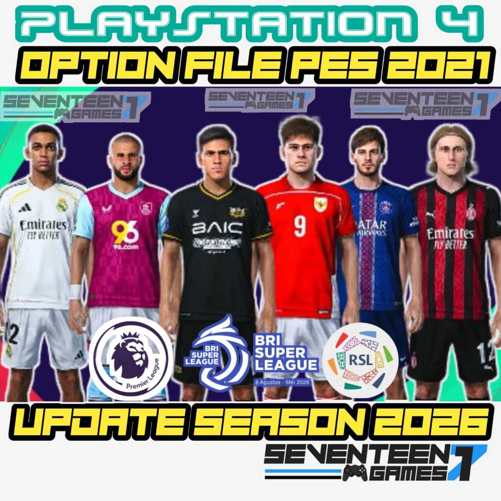 Option File PES 2021 Untuk Ps4 Ps5 Pc Game Original Bukan Hen