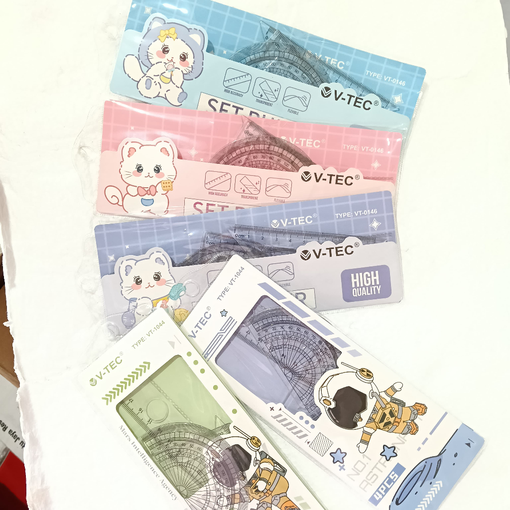 

V-TEC RULER SET VT-0146 - PENGARIS ISI 4 BUSUR