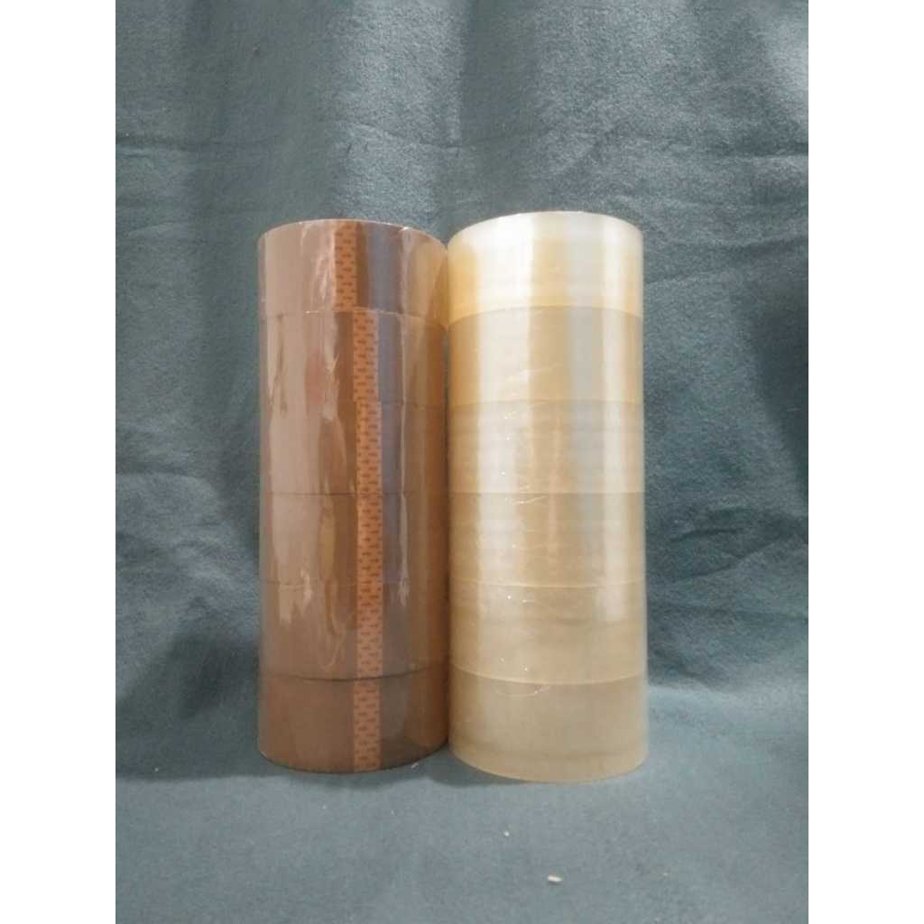 

Lakban 2 inch Bening / Coklat 100 yard x 48 mm x 48 mic