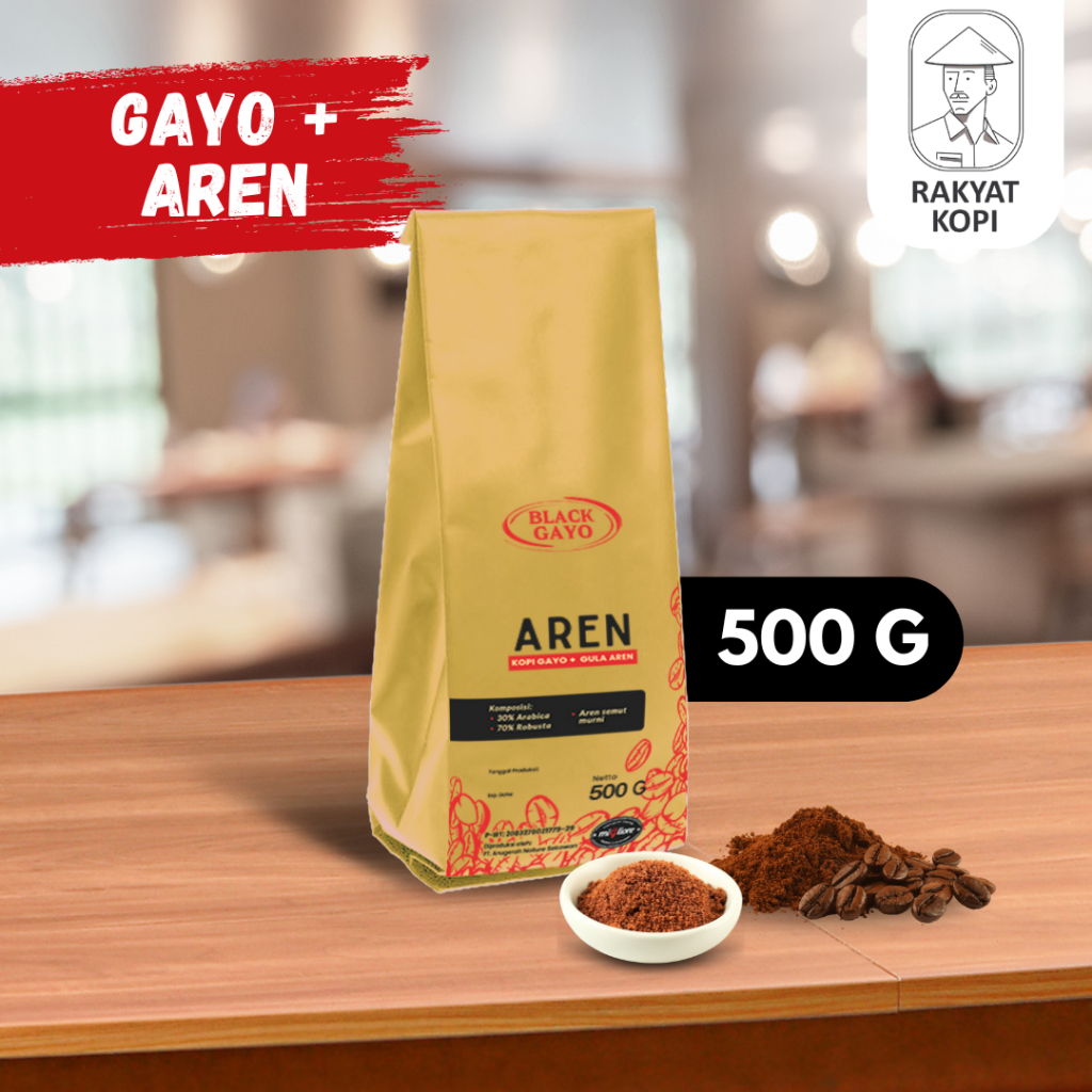 

KOPI GAYO PLUS AREN / Kopi Gayo Wine instant Siap Seduh 500gr | By Rakyat Kopi