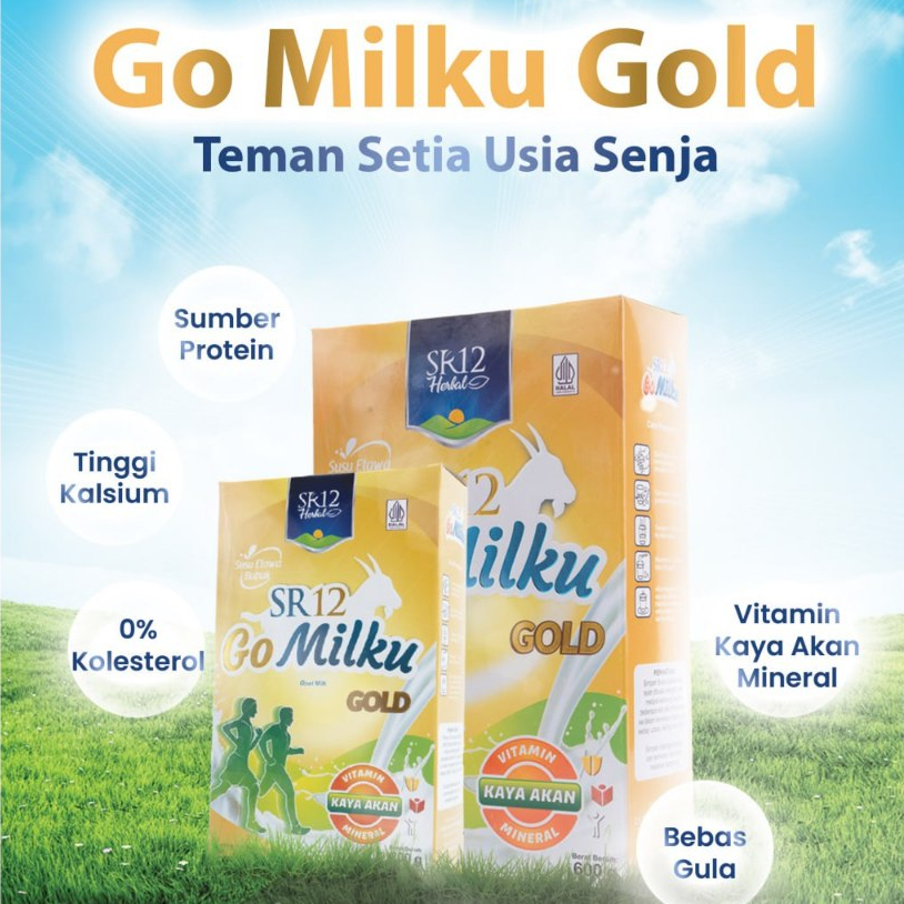 

La Ba'sa GoMilku Gold SR12 Isi 200 Gram Susu Kambing untuk Lansia dan Kesehatan