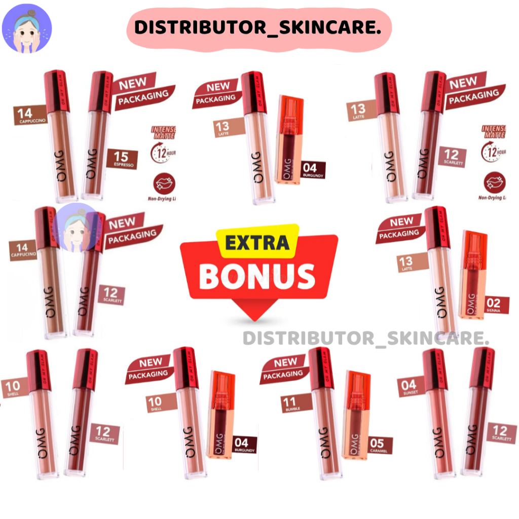 PAKET OMBRE LIPS OMG | Lipcream OMG Ombre Coffee Edition| Ombre Lipcream OMG | | Ombre Lips OH MY GL