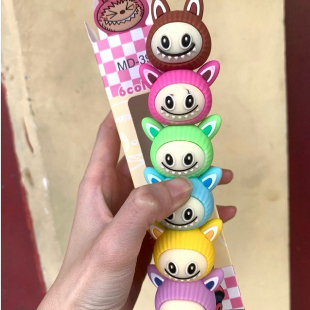 

Stabilo 6 warna labubu/capybara/permen/kaktus/lolipop/bt21/bts/sanrio/kuromi/doraemon cocok untuk hadiah, souvenir ulang tahun anak anak dan perlengkapan sekolah anak