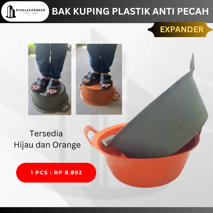Bak Kuping Baskom Plastik Besar Jumbo 20 inch Anti Pecah