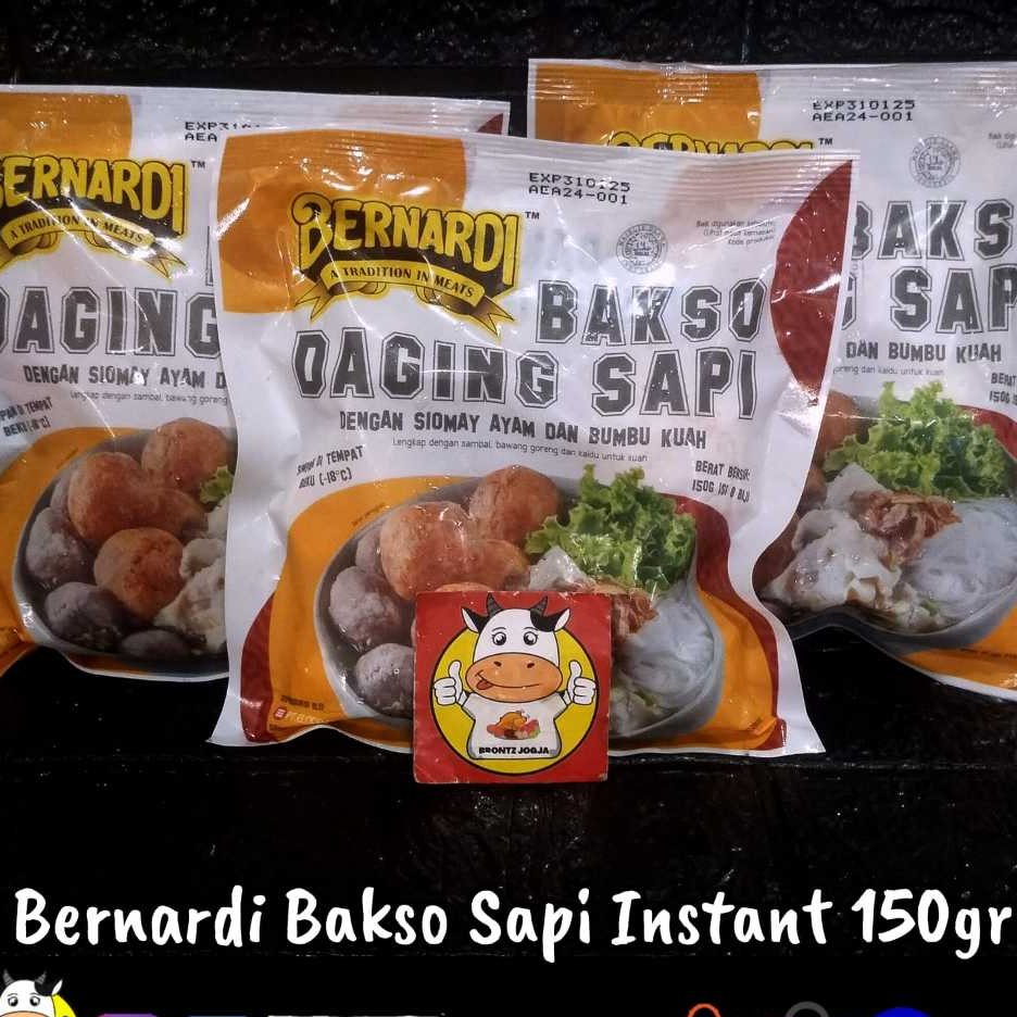 

BERNARDI BAKSO SAPI SIOMAY MIX 150GR + BUMBU KUAH - FROZEN FOOD - BRONTZ JOGJA