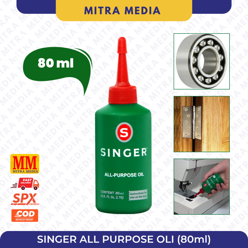 Oli Singer Minyak Mesin Jahit Serbaguna Murah 80cc 80ml / Minyak Pelumas Mesin ORIGINAL