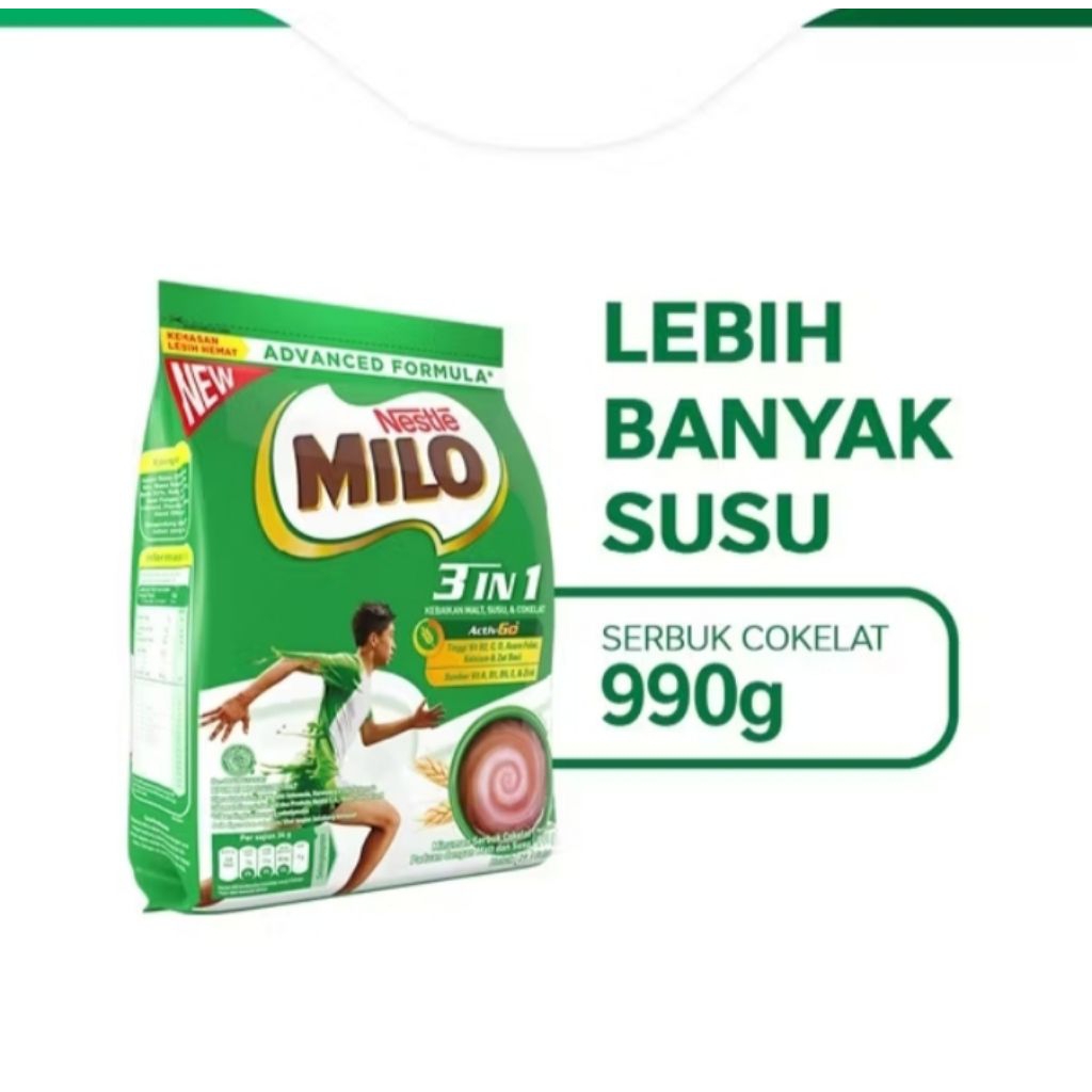 

Nestle Milo 3 IN 1 Activ-Go 990g