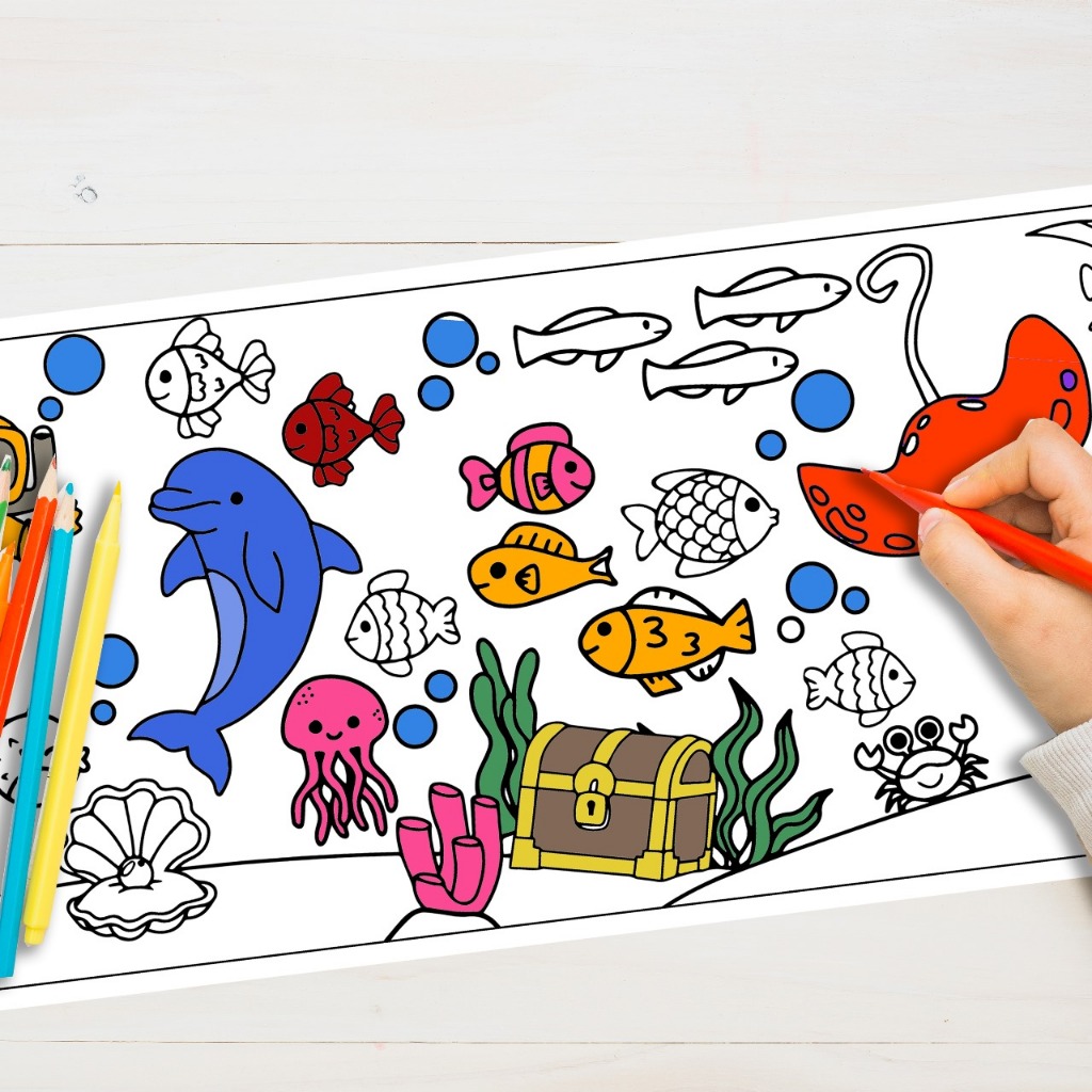 

Kertas Mewarnai Jumbo Anak Kertas Mewarnai 30x90 Cm Coloring Roll Paper Gulungan Grafiti Anak-Anak