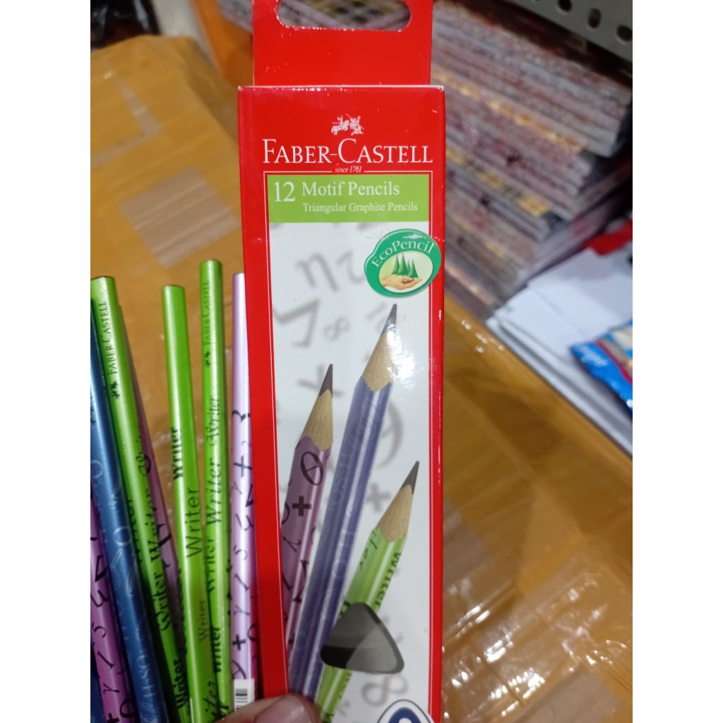 

Pensil 2B Faber Castell Motif Triangular (Segi Tiga ) Angka 118342