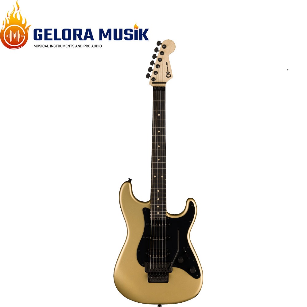Gitar Elektrik Charvel Pro-Mod So-Cal Style 1 HSS FR E, Maple FB, Pharaoh Gold