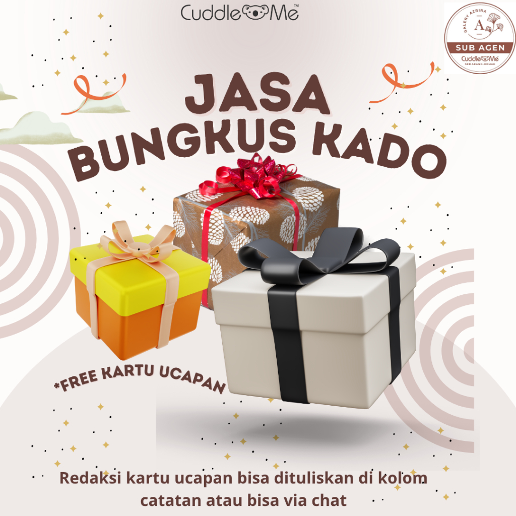

Jasa bungkus kado (tidak terpisah dengan produk yang d pilih)