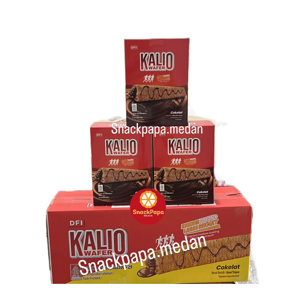 

COKELAT VIRAL DFI KALIO WAFER COKELAT [1 BOX ISI 24 PCS @10G] | KALIO WAFER | KELIO WAFER | LEBIH NIKMAT | KALIO WAFER COKELAT | WAFER KALIO COKELAT