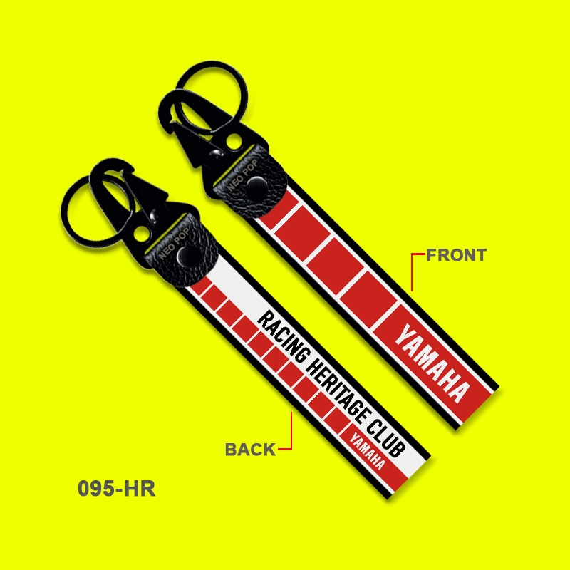 GANTUNGAN KUNCI PREMIUM SEPEDA MOTOR LOGO YAMAHA RACING HERITAGE CLUB AKSESORIS KEYCHAIN KEREN YRHC 