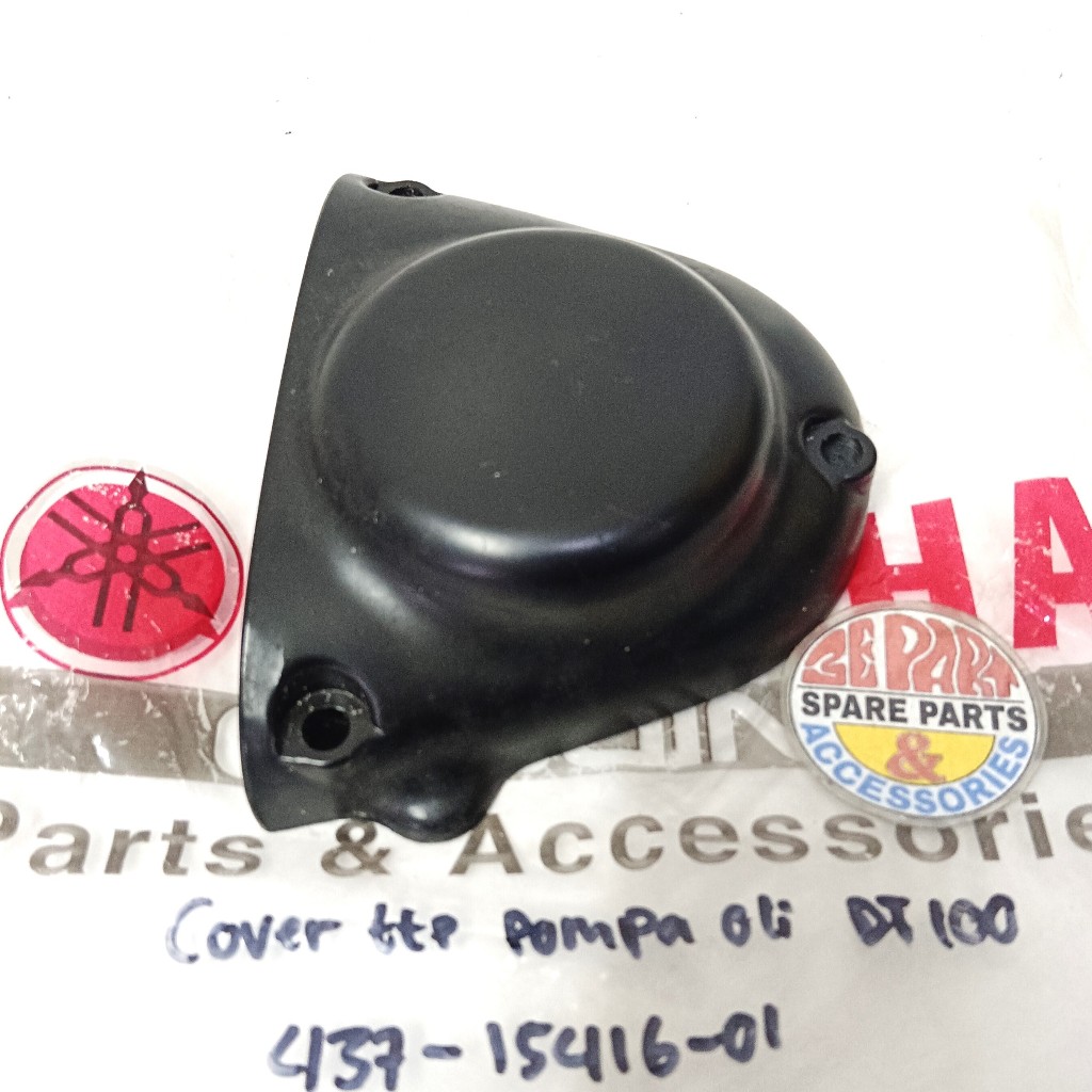 Tutup blok pompa oli DT100 DT DTX DT125 Cover oil pomp Ori Nos Yamaha 437-15416-01