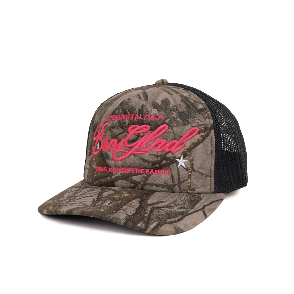 Trucker Hat |  Twigs Pink | Brainsgland