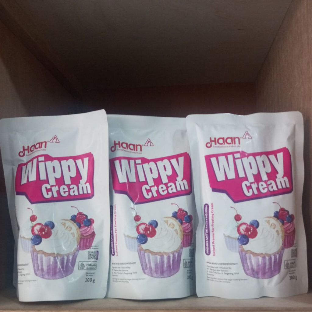 

WHIP CREAM HAAN 200GR/haan whip cream/toping minuman dan kue