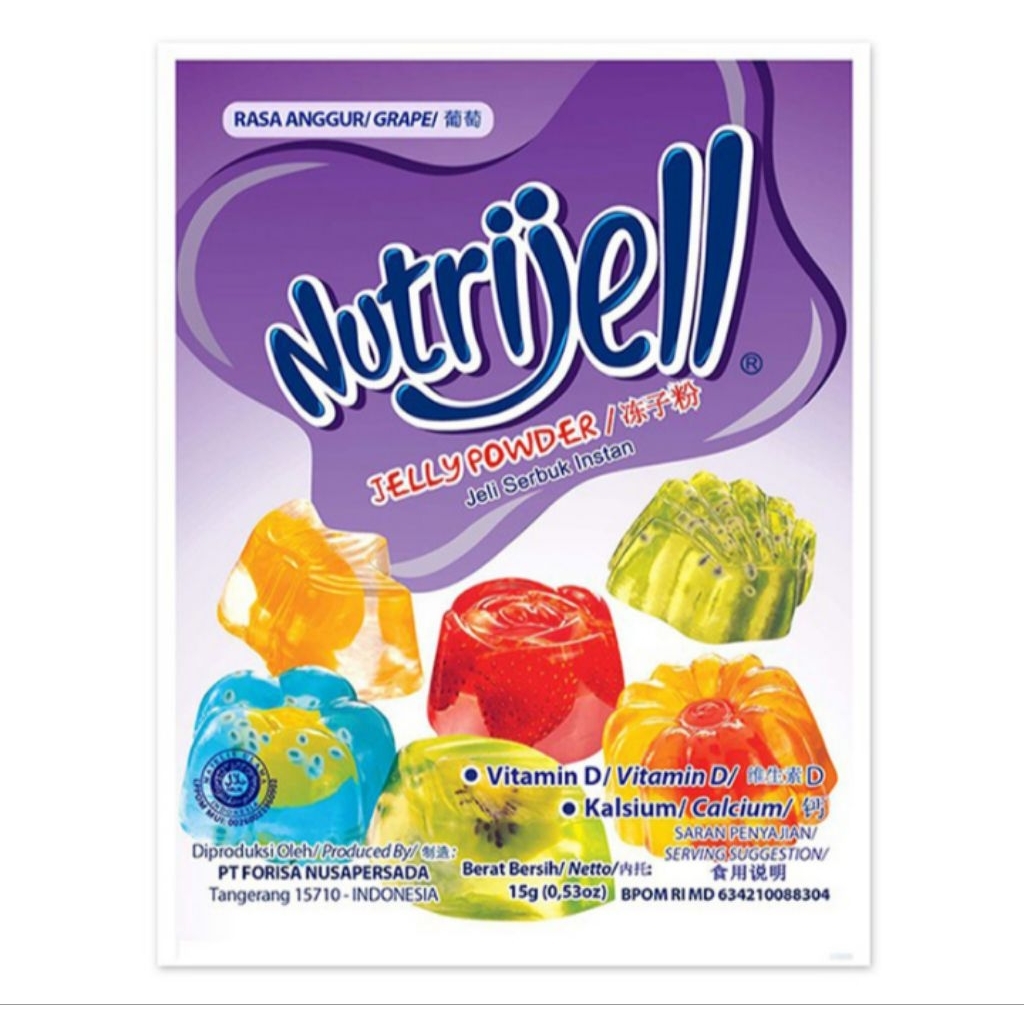 

Nutrijell Jeli Serbuk Instan Anggur 15g